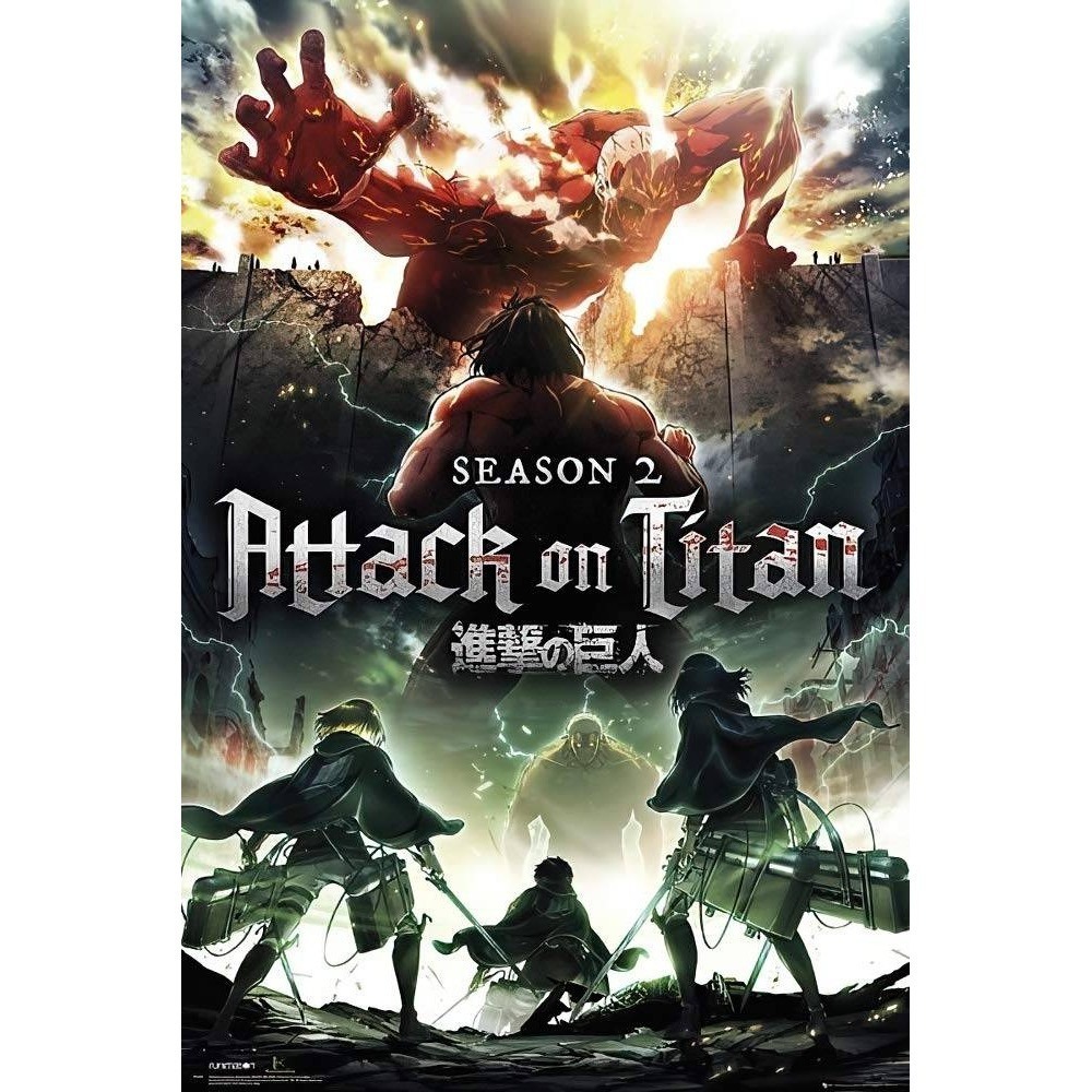 Attack on Titan Season 2 One Sheet Wall Poster Trends International RP15799